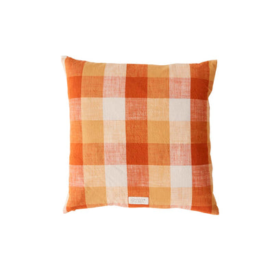 product image of kyoto checker cushion dark sienna by oyoy l300281 1 583