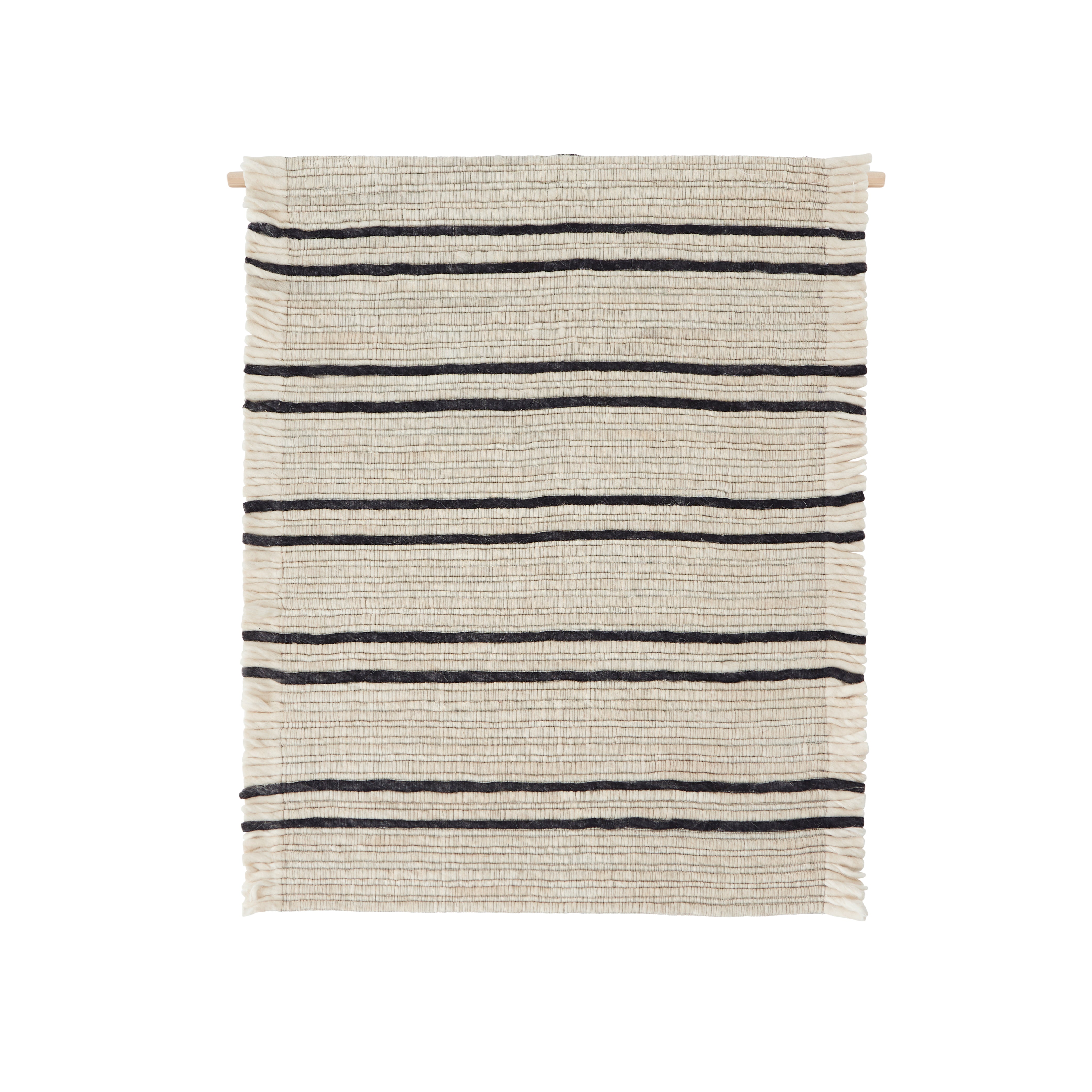 Shop Putki Wall Rug in Offwhite / Black Burke Decor