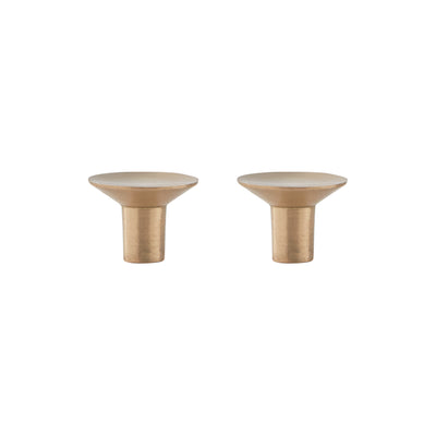 product image of rina hook knob small brushed brass 1 599