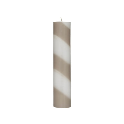 product image for Candy Candle - Large in Clay/White 1 25
