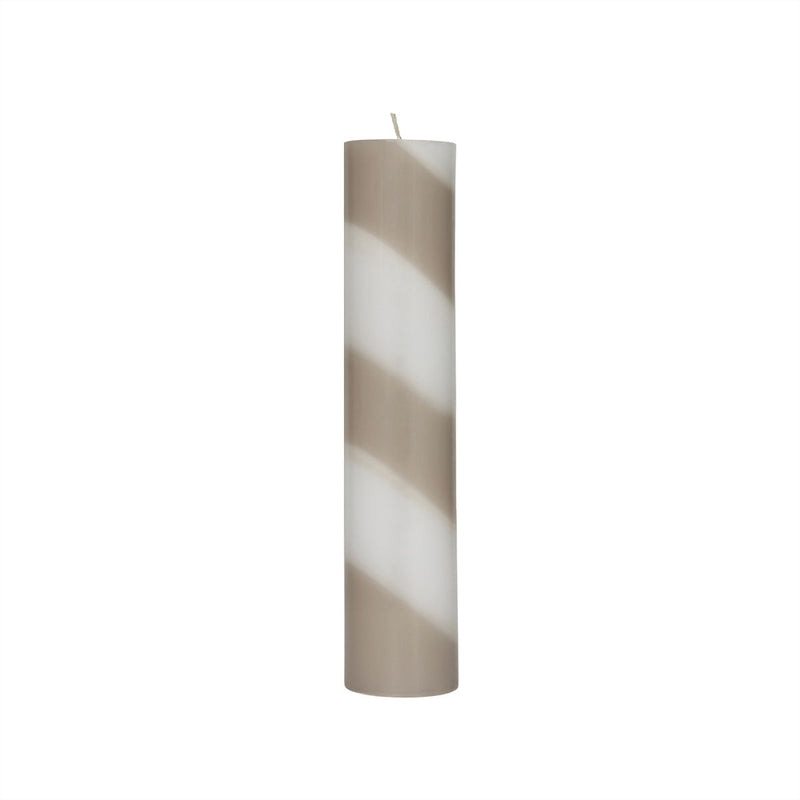 media image for Candy Candle - Large in Clay/White 1 235