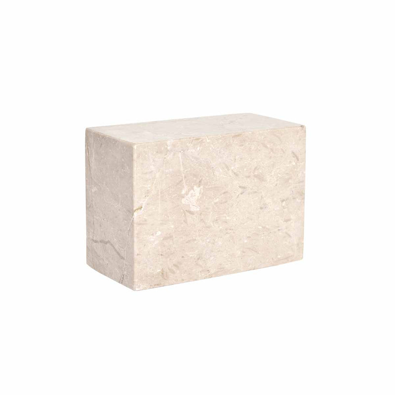 media image for Savi Marble Bookend - Square in Beige 1 270