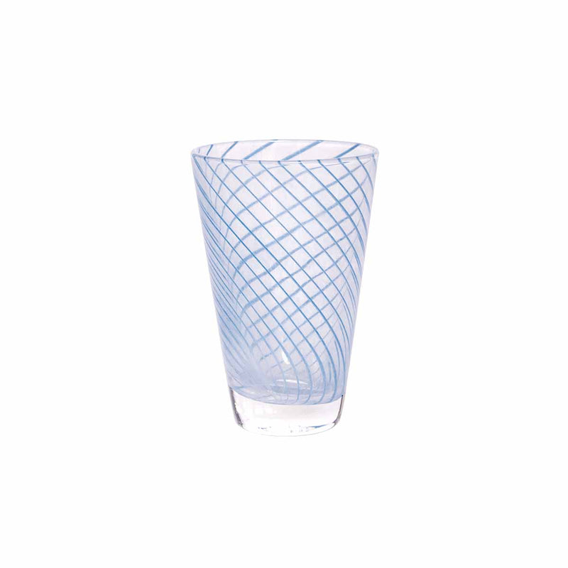 media image for Yuka Groove Glass Set in Blue 1 271