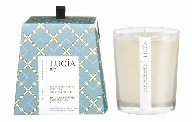 media image for Lucia Sea Watercress & Chai Tea Candle design by Lucia 283