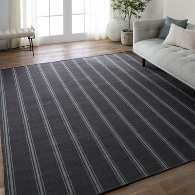 product image for Laguna Memento Outdoor Handwoven Striped Navy Light Blue Rug By Jaipur Living Rug157499 6 1