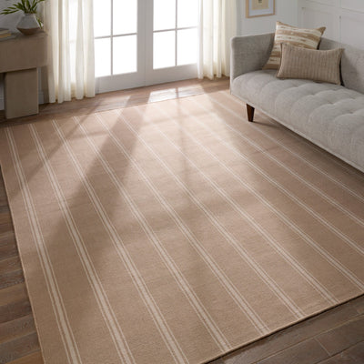 product image for Laguna Memento Outdoor Handwoven Striped Beige Ivory Rug By Jaipur Living Rug157505 6 90