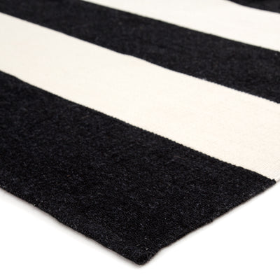 product image for Remora Indoor/ Outdoor Stripe Black & Ivory Area Rug 44