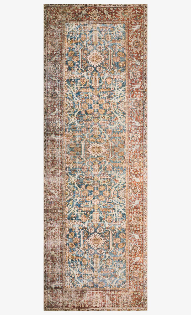 media image for Layla Rug in Ocean & Rust by Loloi II 230