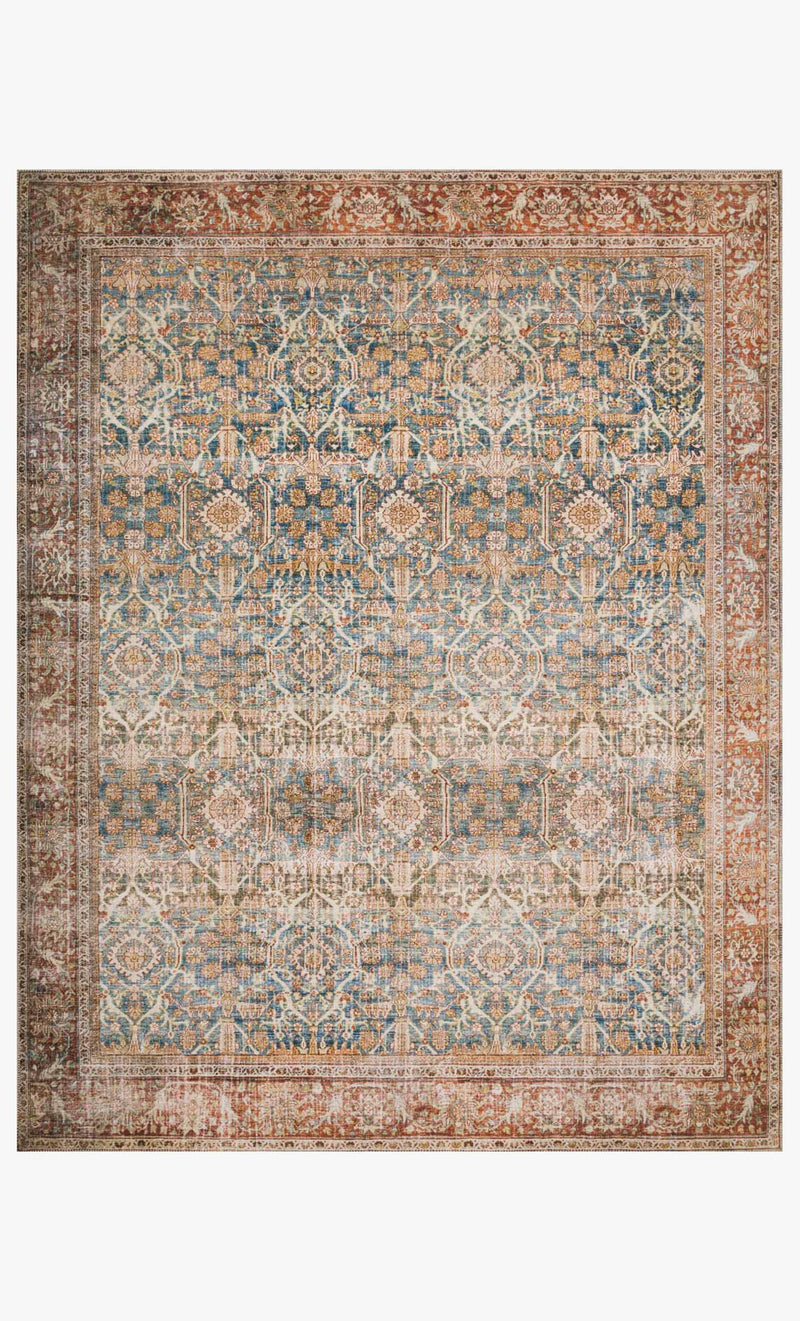 media image for Layla Rug in Ocean & Rust by Loloi II 290