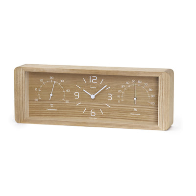 product image of yokan table clock in natural design by lemnos 1 537