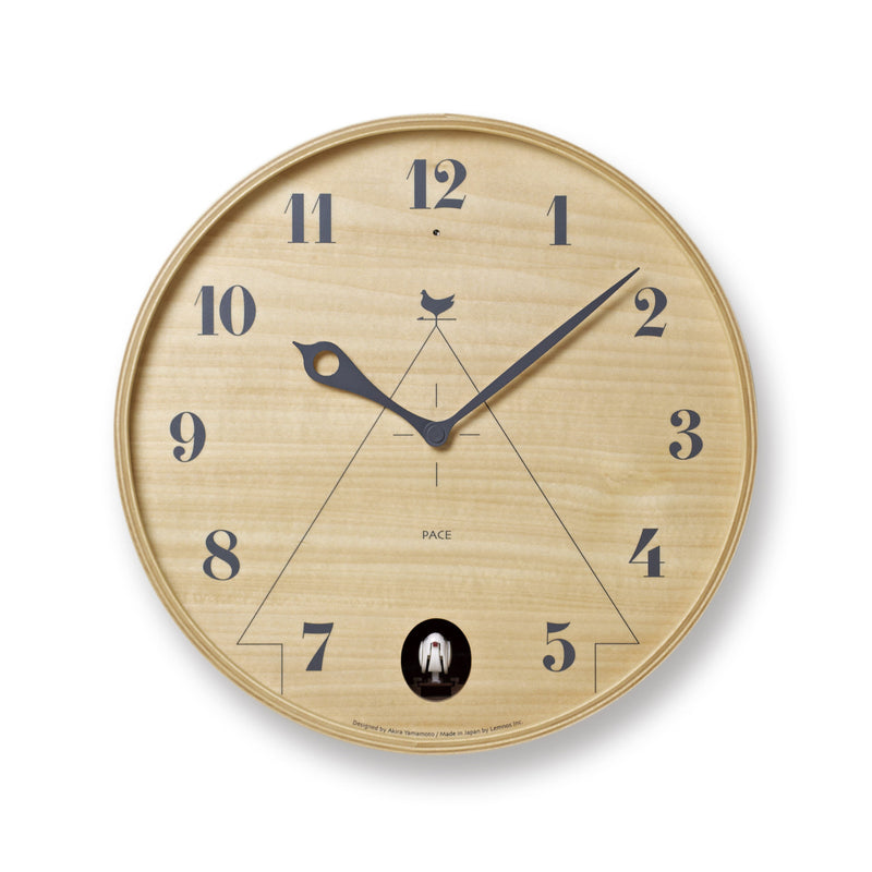 media image for pace wall clock in natural design by lemnos 1 286