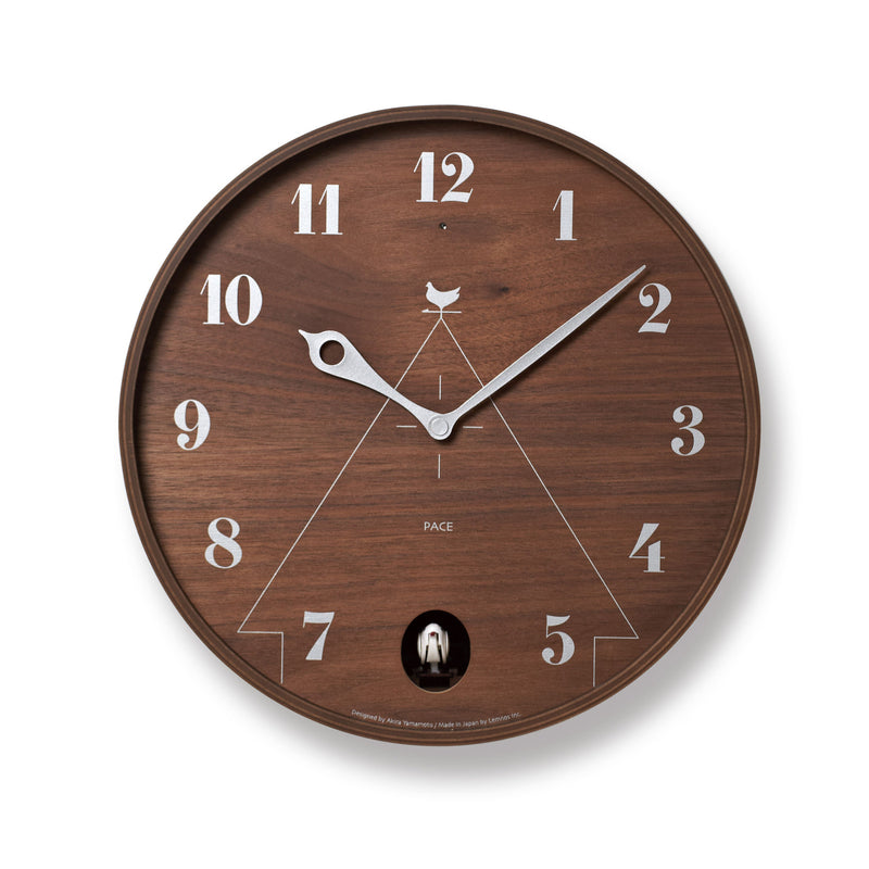 media image for pace wall clock in brown design by lemnos 1 210