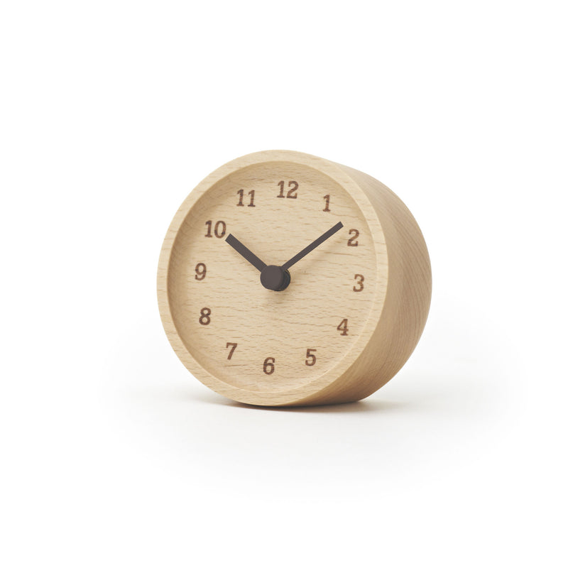 media image for muku table clock in beech design by lemnos 1 28