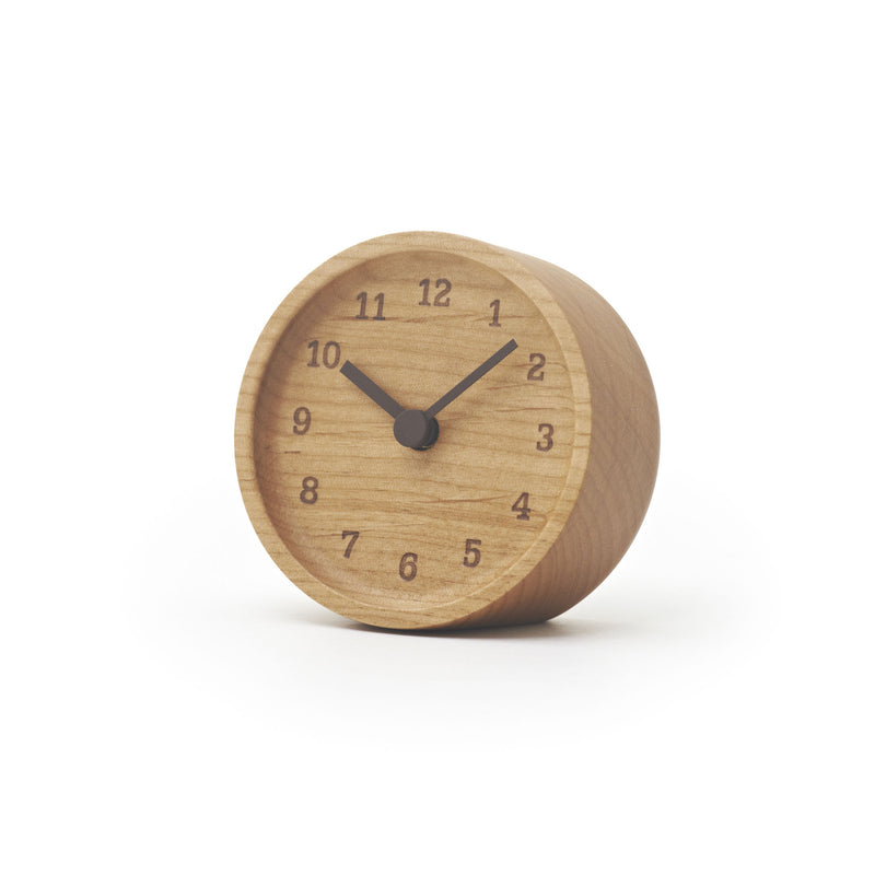 media image for muku table clock in alder design by lemnos 1 278