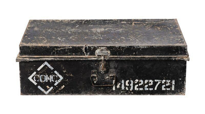 product image for vintage steel trunk design by puebco 1 4
