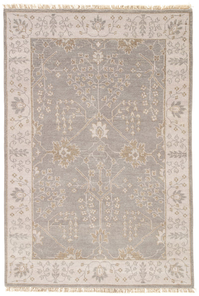 product image of Reagan Border Rug in Pelican & Frost Gray design by Jaipur 571