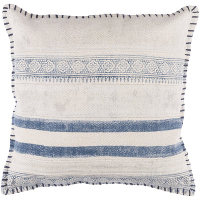 product image of Lola LL-006 Woven Pillow in Navy & Cream by Surya 582