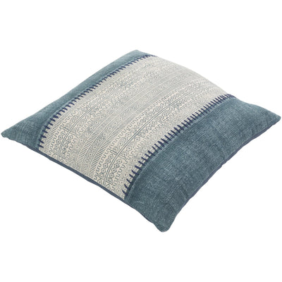 product image of Lola LL-008 Woven Pillow in Pale Blue & Cream by Surya 510