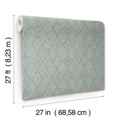 product image for Souk Diamonds Wallpaper in Sage 96