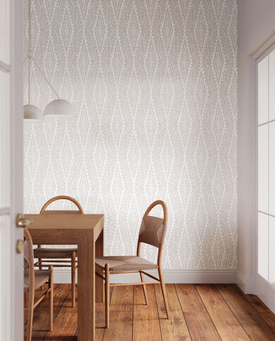 product image for Rousseau Paperweave Wallpaper in Warm Grey 4