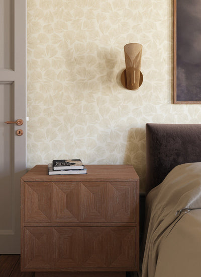 product image for Elora Leaf Wallpaper in Gold 11