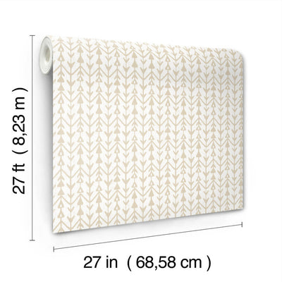 product image for Martigue Stripe Wallpaper in Ochre 5