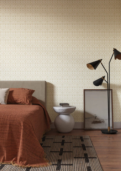 product image for Martigue Stripe Wallpaper in Ochre 47