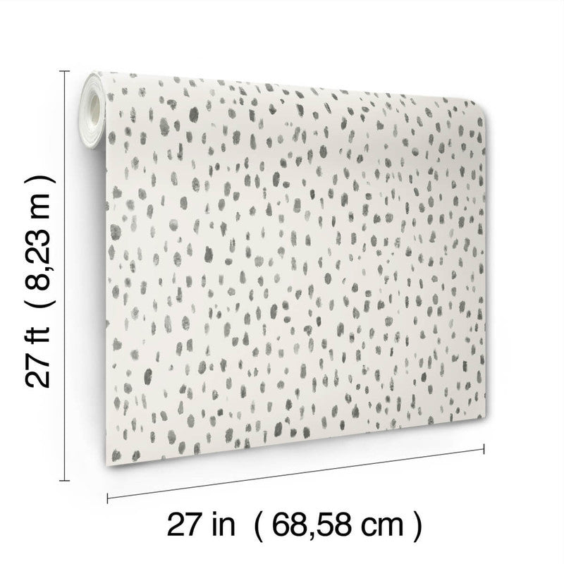 media image for Tachette Wallpaper in Charcoal 250