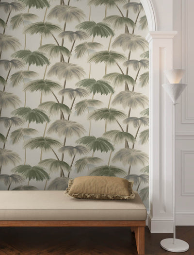 product image for Plein Air Palms Wallpaper in Vintage 95