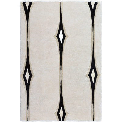 product image of Luminous LMN-3002 Hand Knotted Rug in Beige & Black by Surya 511