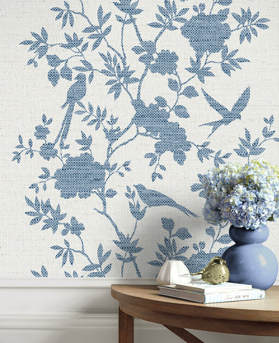 product image for Aloha Bird Trail Wallpaper in Denim Blue 29