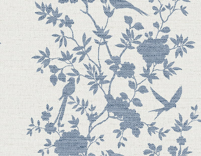 product image for Aloha Bird Trail Wallpaper in Denim Blue 7
