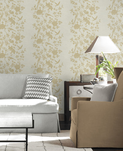product image for Aloha Bird Trail Wallpaper in Golden 97