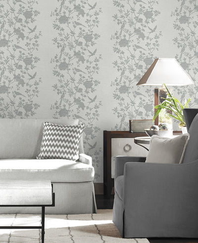 product image for Aloha Bird Trail Wallpaper in Heather Grey 27