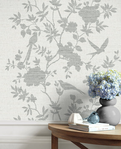 product image for Aloha Bird Trail Wallpaper in Heather Grey 23