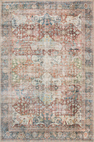 product image of Loren Rug in Brick & Multi by Loloi 52