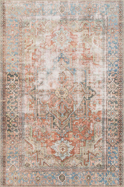 product image of Loren Rug in Terracotta & Sky by Loloi 596