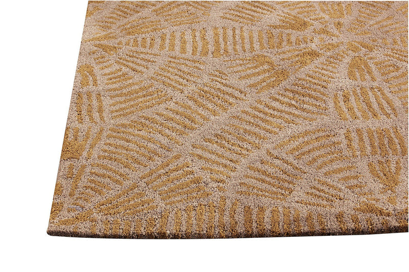 media image for Labyrinth Collection Hand Tufted Wool Area Rug in Grey and Brown design by Mat the Basics 226
