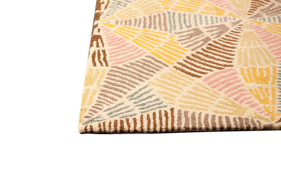 product image for Labyrinth Collection Hand Tufted Wool Area Rug in Multi design by Mat the Basics 93