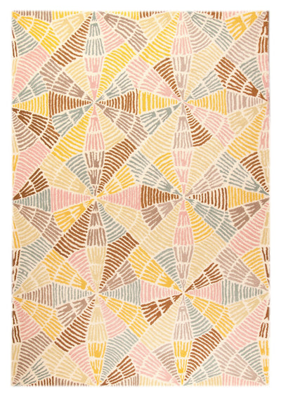product image for Labyrinth Collection Hand Tufted Wool Area Rug in Multi design by Mat the Basics 64