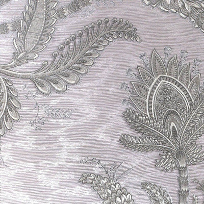 product image of Larina Floral Textured Wallpaper in Metallic Grey by BD Wall 545