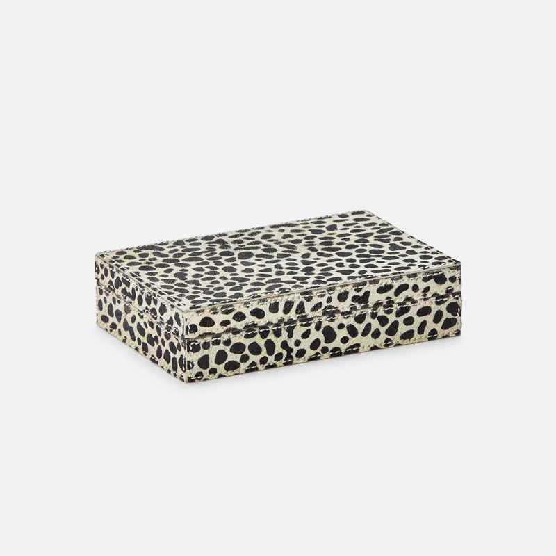 media image for Lesten Card Box (Pack of Two), Cheetah Print Hair-on-Hide 219
