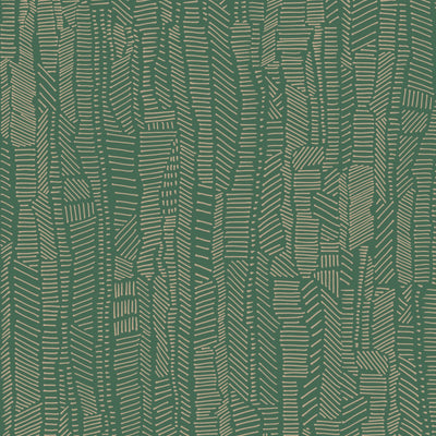 product image of Linear Field Wallpaper in Gilt Green 52