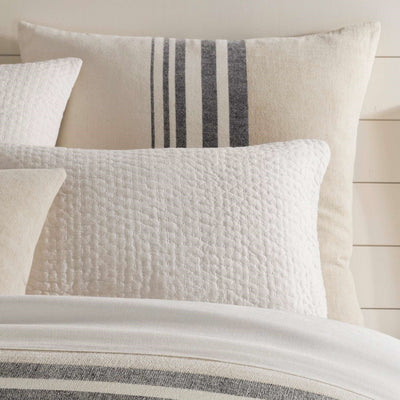 product image of linen chenille stripe sham by annie selke pc3491 she 1 561