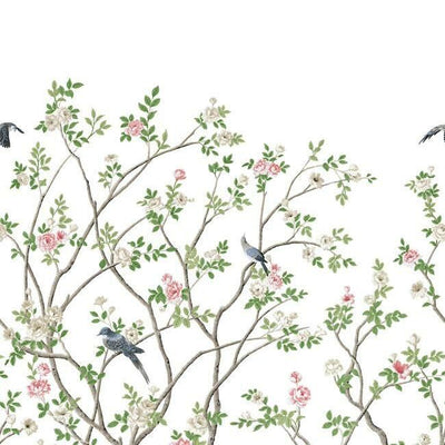 product image of Lingering Garden Sisal Wall Mural in White from the Murals Resource Library by York Wallcoverings 533