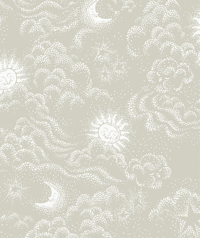 media image for Happy Cloud Wallpaper in Clay Beige 27