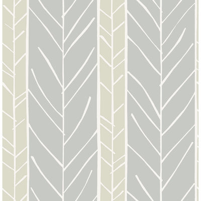 product image of Lottie Stripe Wallpaper in Grey from the Bluebell Collection by Brewster Home Fashions 569