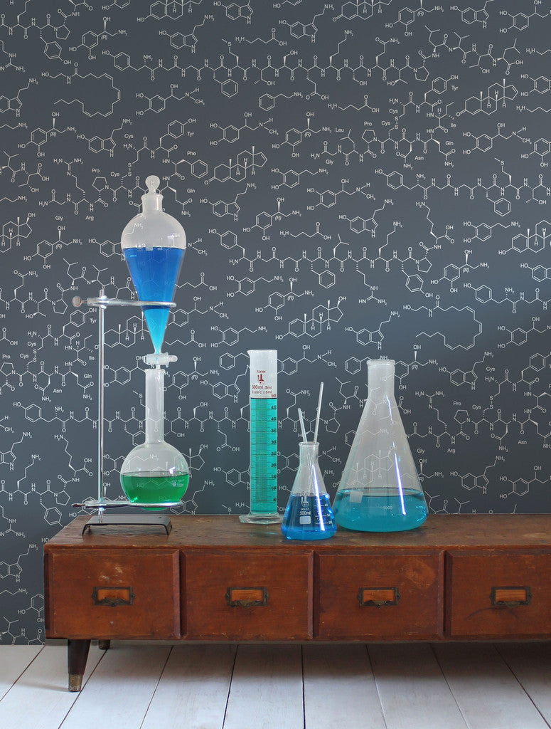 media image for Love Molecules Wallpaper in Chalk design by Aimee Wilder 21