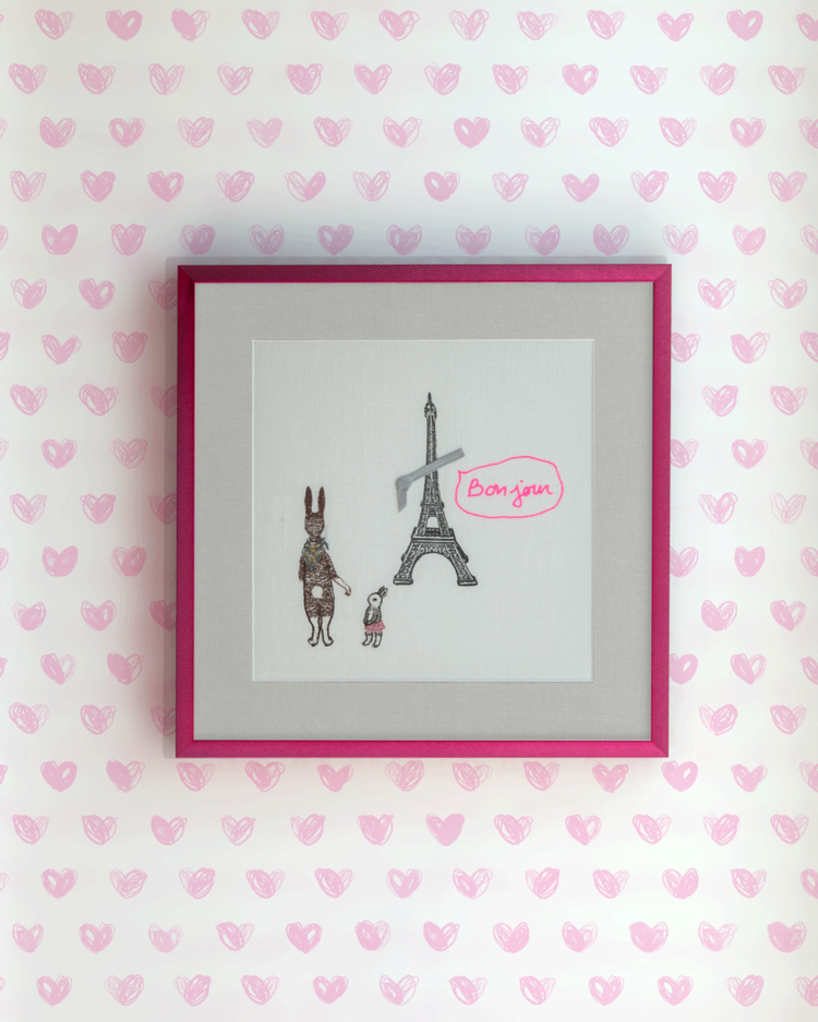 media image for Love Wallpaper in Pink by Marley + Malek Kids 292
