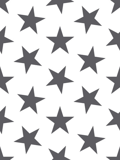 product image for Lucky Star Wallpaper in Charcoal by Marley + Malek Kids 48